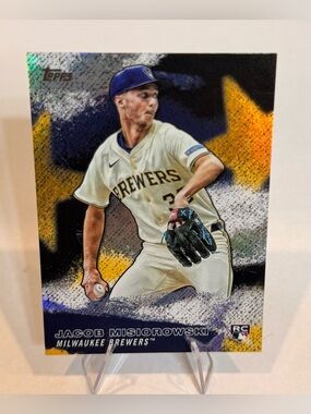 2026 Topps Series-1 # Stars of MlB # SMLB -25  Brewers Jacob  Misiorowski RC
